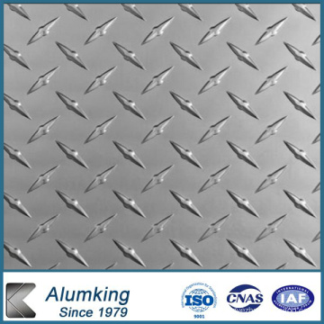 0,6 Mm Bar Height Embossed Aluminium Sheet